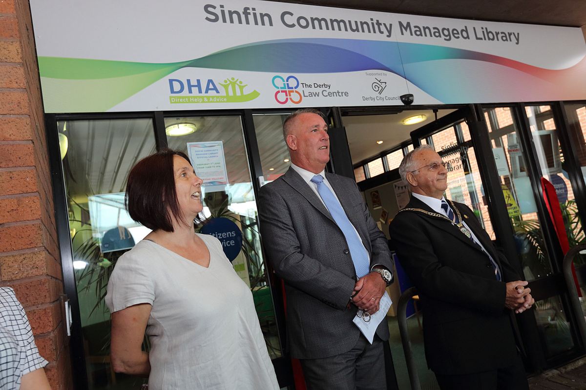 The first Community Managed Library is formally launched in Sinfin